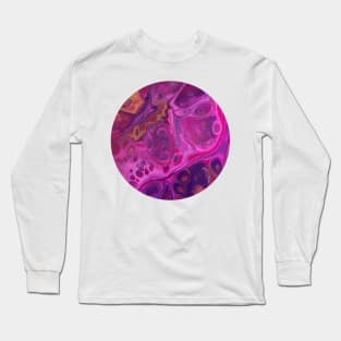 Pink Passion / Acrylic Pouring Long Sleeve T-Shirt